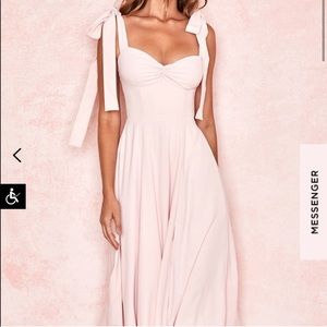COPY - ISO ALICIA BLUSH PINK MIDI SUNDRESS